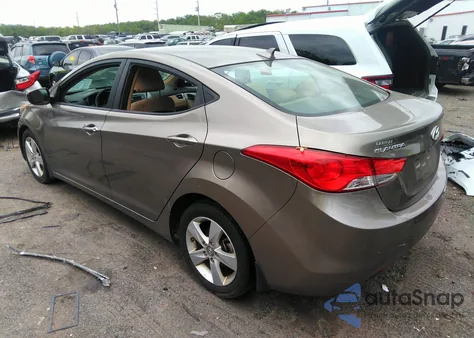 2013 Hyundai Elantra Gls from USA, damaged, VIN 5NPDH4AE6DH326793